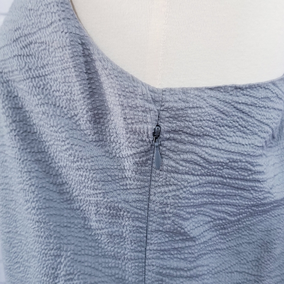 J.Crew Gray Seersucker Shift Dress, Size 4 - Picture 7 of 12